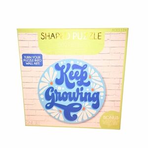 RMS International "Keep Growing" 500pc. Round Jigsaw Puzzle Wall Art Kit 22"X22"